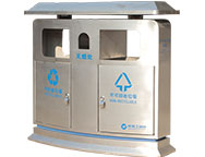 不锈钢分类垃圾桶